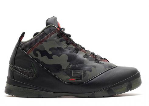 Nike Zoom Lebron Soldier 2 Camouflage Olive Fire Black Army 318694-302