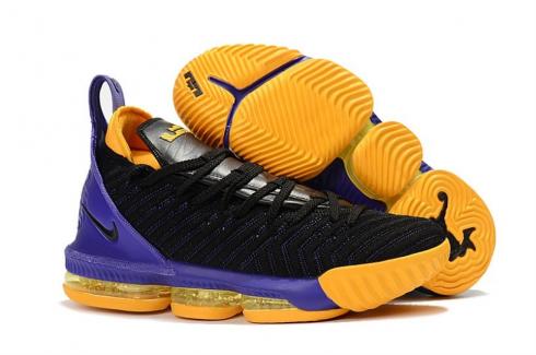 Nike LeBron 16 LBJ16 Black Purple Yellow AO2595