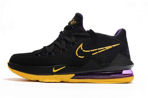 2020 Nike Lebron XVII 17 Low Black Yellow Purple Basketball Shoes CD5007-058