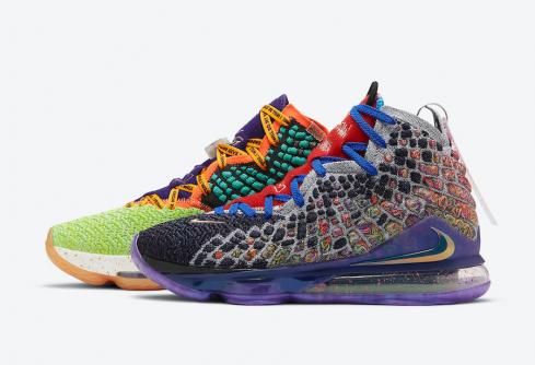 Nike Zoom LeBron 17 EF What The Purple Green Multi-Color CV8080-900