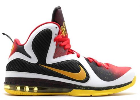 Nike Lebron 9 Championship Pack Look-see P.e. White Black Yellow Red 328917-729