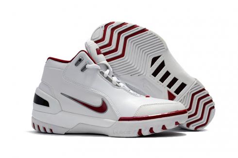 Nike Zoom Lebron I 1 white wine red Men Basketball Shoes