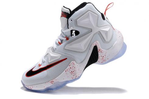Nike LeBron 13 Friday the 13th White Black University Red 807219 106