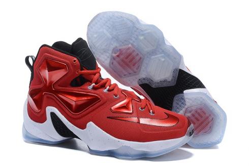 Nike LeBron 13 XIII EP University Red White Black On Court Basketball Shoes 807220 600