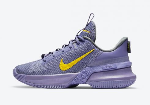Nike Zoom LeBron Ambassador 13 Lakers Dark Purple Smoky Ash Speed Yellow CQ9329-500