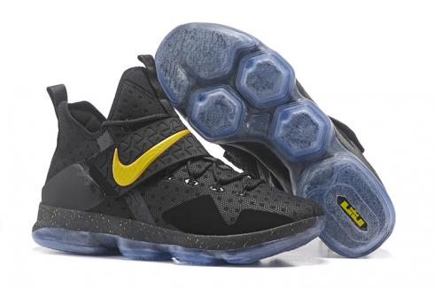 Nike Zoom LeBron XIV 14 black yellow Men basketball shoes 852405-007