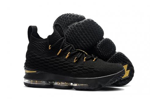 Nike Zoom Lebron XV 15 Women Basketball Shoes Black Gold