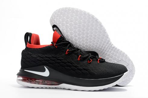 Nike Zoom Lebron XV 15 Low Men Basketball Shoes Hot Black Red White