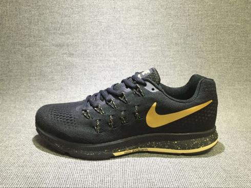 Nike Air Zoom Pegasus 33 Low Black Yellow Mens Shoes 880103-007