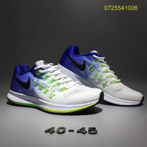 Nike Air Zoom Pegasus 33 Men Running Shoes Blue Yellow White