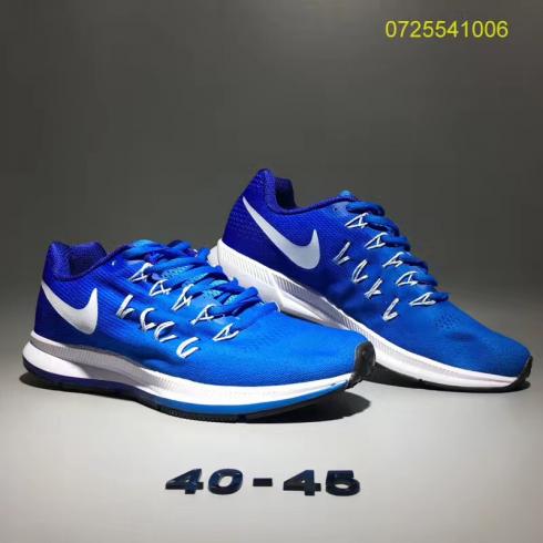Nike Air Zoom Pegasus 33 Men Running Shoes Ocean Blue White