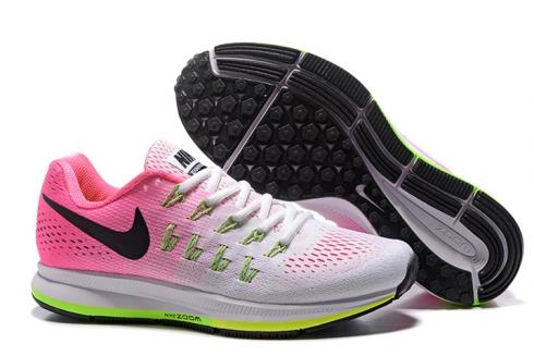 Nike WMNS Air Zoom Pegasus 33 Women Running Sneakers White Pink Green 831356-106