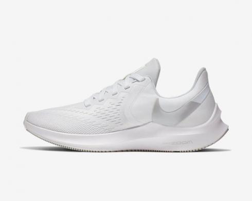 Nike Wmns Zoom Winflo 6 White Mtlc Platinum Womens Shoes AQ8228-100