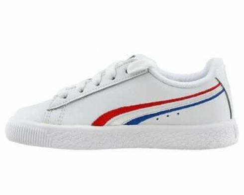 Puma Clyde 4th Of July Shoes High Risk Red White Womens Shoes 365743-01