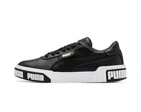 Puma Cali Bold Black White Womens Casual Shoes 370811-03