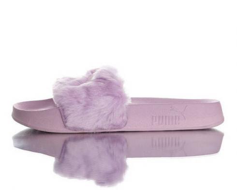 Puma Fenty Rihanna Fur Slip On Sliders Womens Flip Flops 362266-05