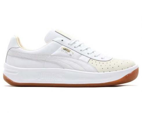 Puma GV Special Exotic White Leather Mens Tennis Shoes Trainers 357911-01