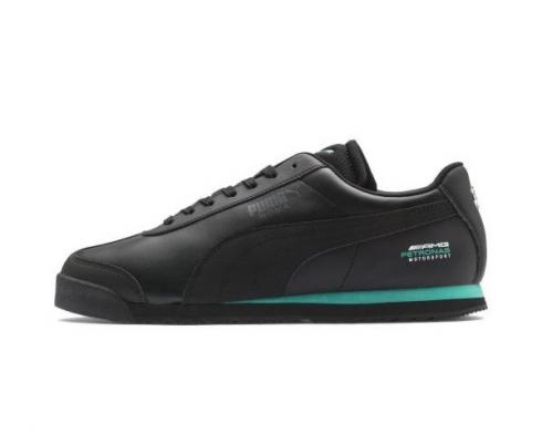 Puma MAPM Mercedes Roma Black Green Mens Shoes 339872-01