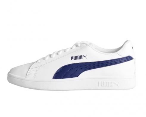 Puma Smash V2 Leather L Sneaker White Peacoat Casual Shoes 365215-02