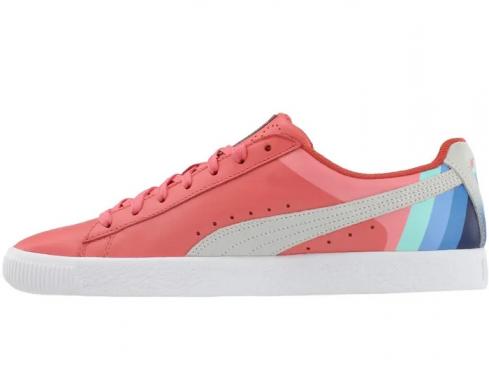 Puma Pink Dolphin x Clyde Porcelain Rose White Silver Mens 366248-03