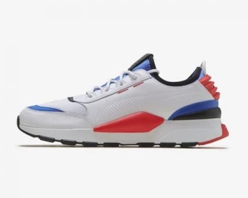 Puma RS-0 Sound White High Risk Red Dazzle Blue Mens Shoes 366890-01