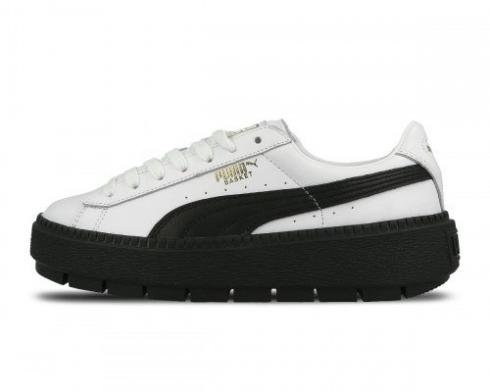 Puma Wmns Platform Trace L White Black Womens Shoes 366109-02