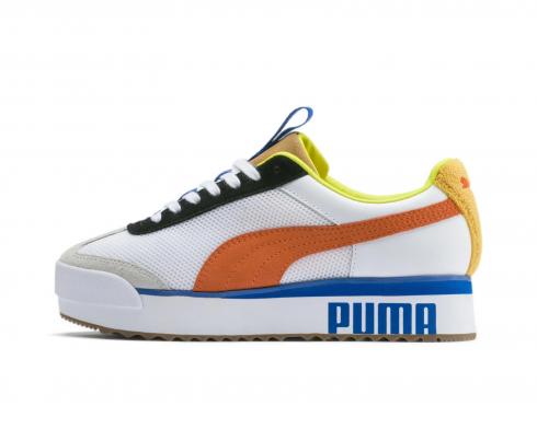 Puma Wmns Roma Amor Sport White Mandarine Sports Womens Shoes 371070-01