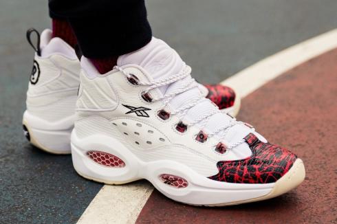 Reebok Question Mid - Prototype White Red Black V67907