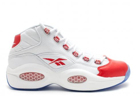 Reebok Question Mid White Pearlized Red 79757