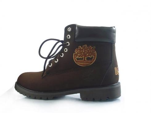 Mens Timberland Custom Varsity Boots Brown