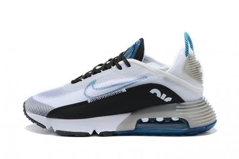 Nike Air Max 2090 White Lake Blue Black Running Shoes CT1091-102