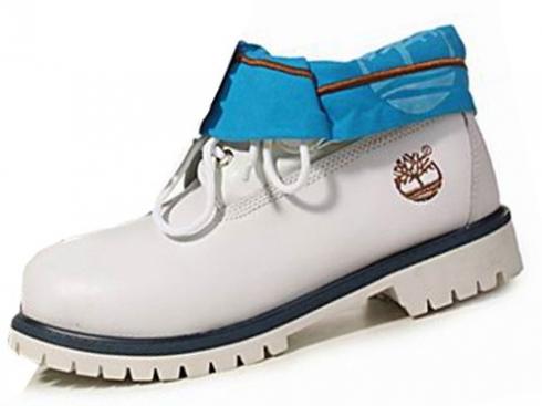 Timberland Authentics Roll-top Boots White Blue Men