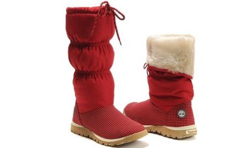 Timberland Classic Tall Boots Women Red Cream