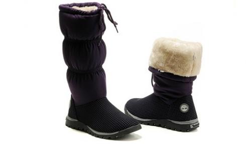 Timberland Classic Tall Boots Womens Purple Black Cream