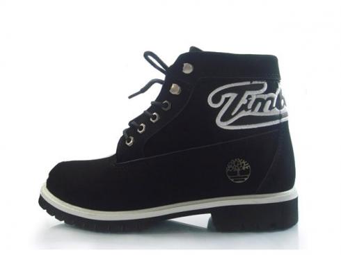 Timberland Custom Varsity Boots Black White For Men