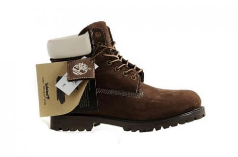 Timberland For Men 6-inch Premium Scuff Proof Boots Brown White