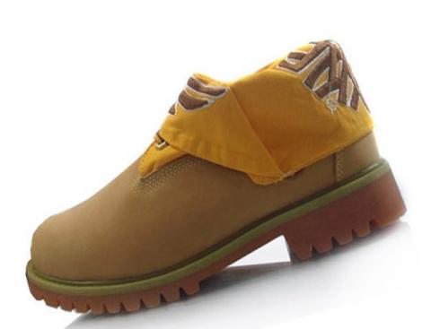 Timberland Men Roll-top Boots Yellow Brown