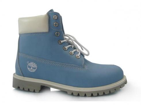 Timberland Mens 6-inch Basic Boots Light Blue White
