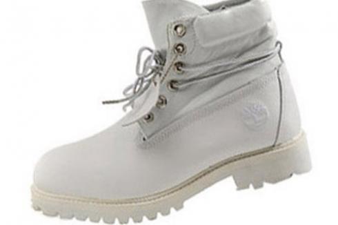 Timberland Mens Roll-top Boots White