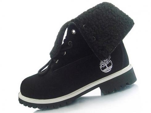 Timberland Roll-top Boots For Men Black White