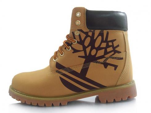 Wheat Black Timberland Custom Boots Men