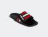 Adidas Adilette Comfort Adjustable Slides Core Black Vivid Red Cloud White FY8138