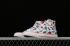 Converse Chuck Taylor All Star High PS Dinoverse Print White Enamel Red Totally Blue 663636C