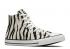 Converse Chuck Taylor All Star High Zebra Stripe White Black Greige 166258F