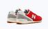 New Balance 696 White Red Athletic Shoes