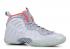 Nike Little Posite Pro Gs Pure Platinum Grey Bright Wolf Crimson 644792-005