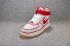 Nike Air Force 1 High 07 LV8 Sail Gym Red Black Mens Shoes 806403-101
