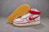 Nike Air Force 1 High 07 LV8 Sail Gym Red Black Mens Shoes 806403-101