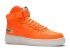 Nike Air Force 1 High 07 Lv8 Gs Just Do It Orange White Total Black AV7951-800