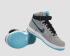 Nike Air Force 1 High Comfort Premium Reflective Silver Black Gamma Blue 555107-002